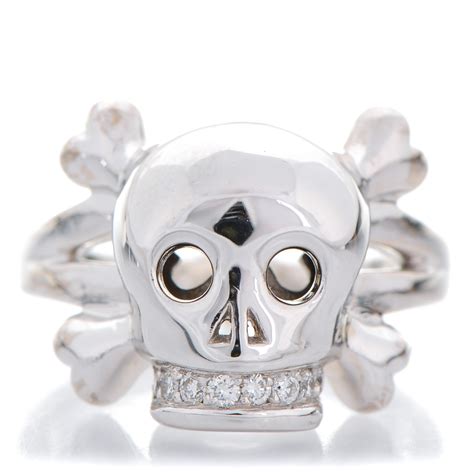 Tête de Mort Skull Ring 18K White Gold